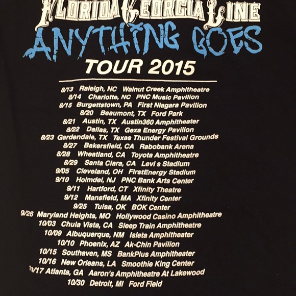 Tour 2015 Florida Georgia Line size S - Picture 7 of 7